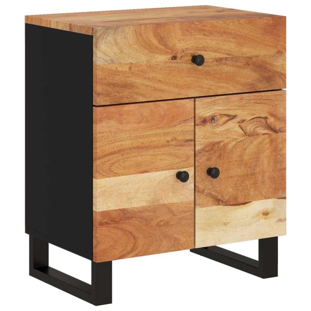 Acacia Wood Bedside Cabinet