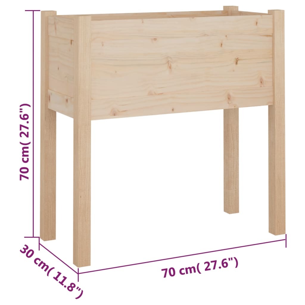 Garden Planter Solid Wood Pine
