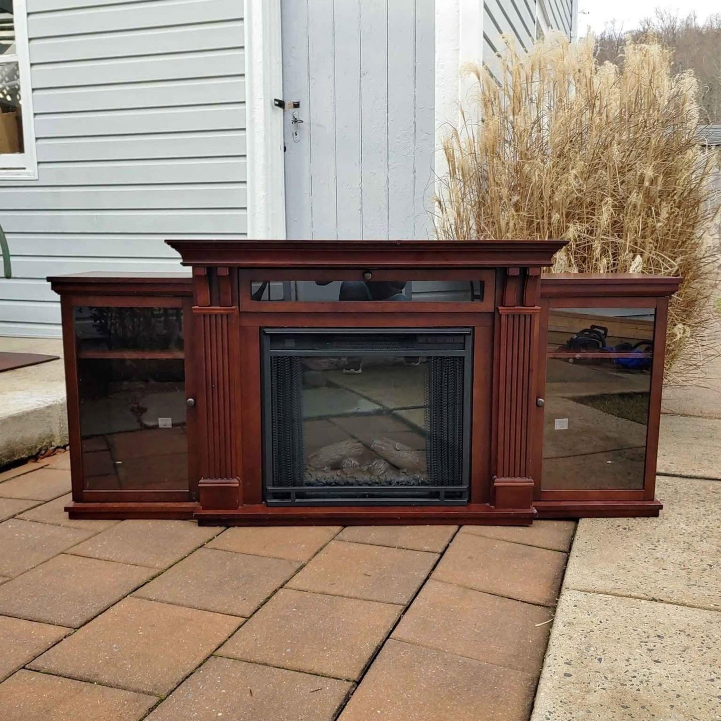 Electric Fireplace and Media Center with Storage by Pottery Barn
