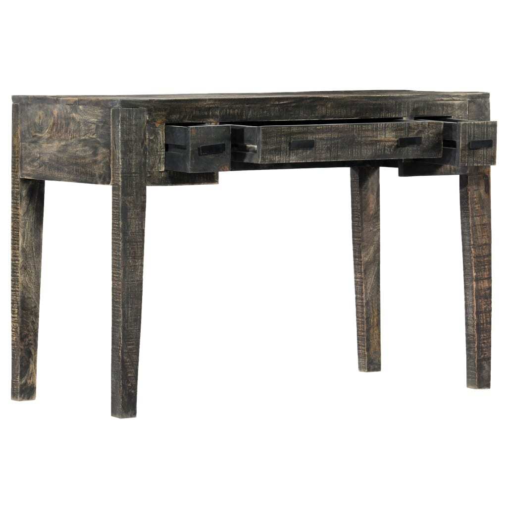 Desk Black Solid Mango Wood
