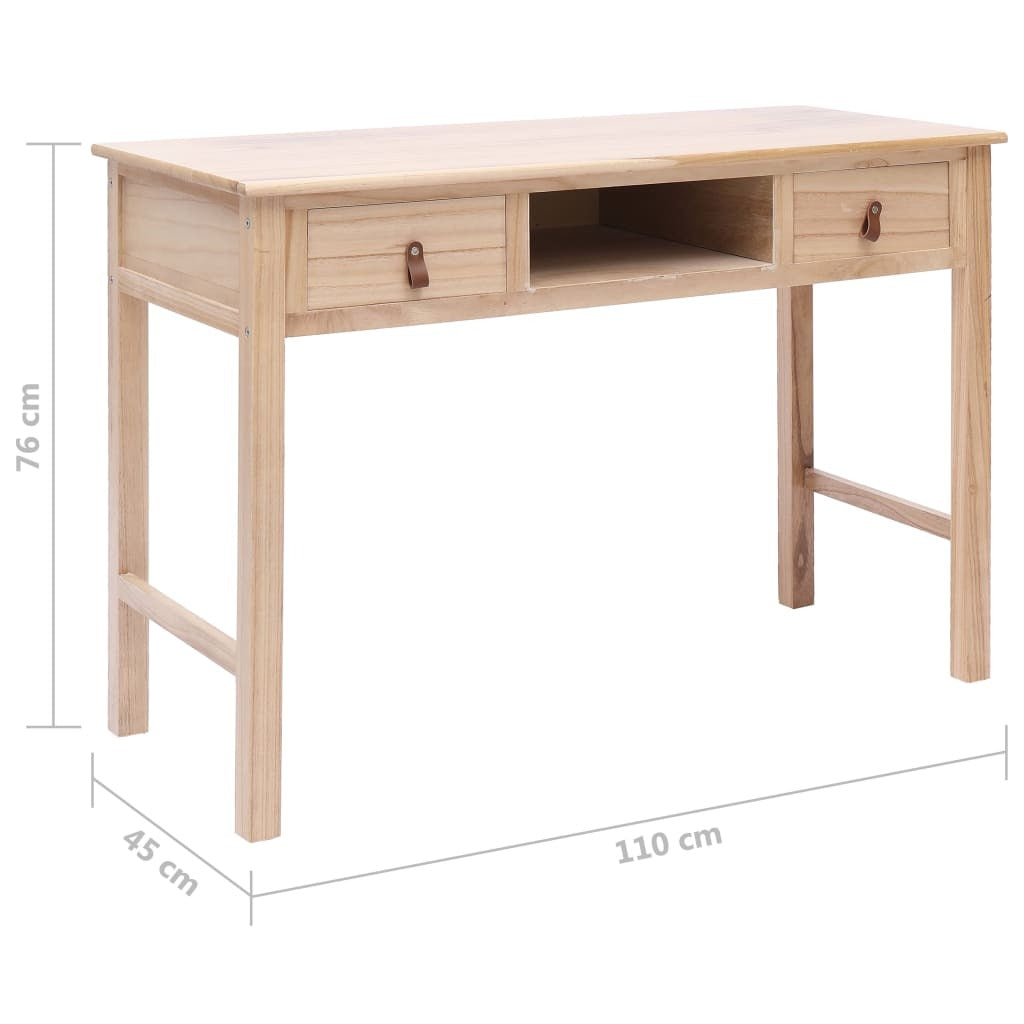 Writing Desk Natural Wood