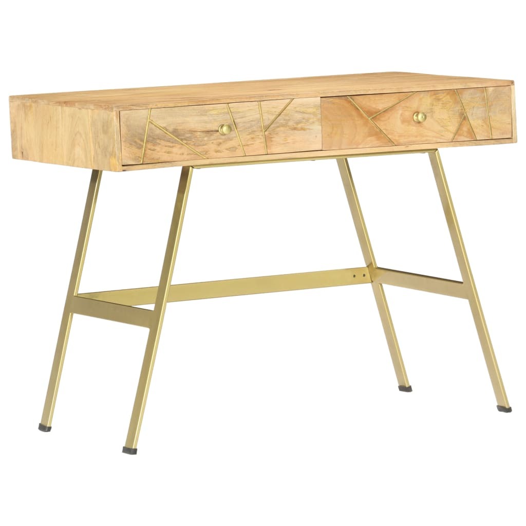 Writing Desk with Drawers Solid Mango Wood