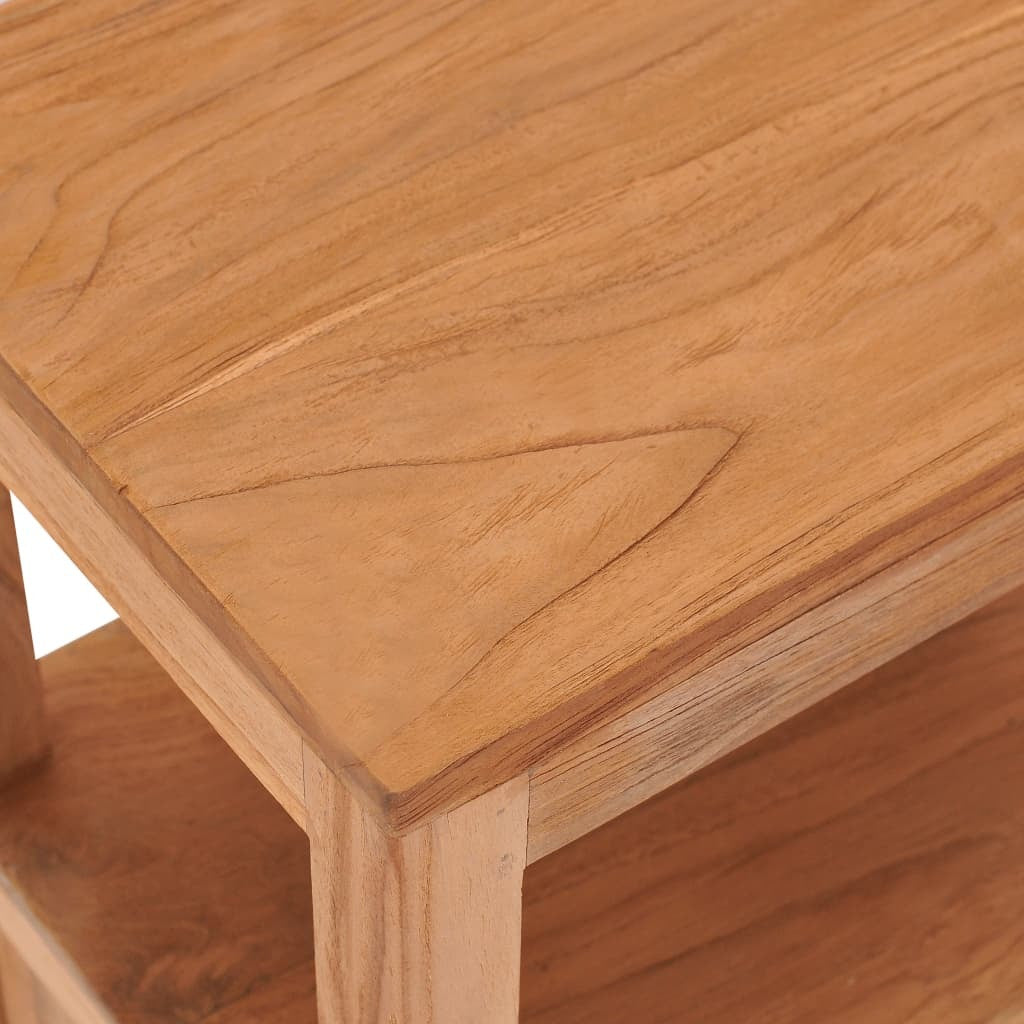 Solid Teak Bedside Cabinet Nightstand