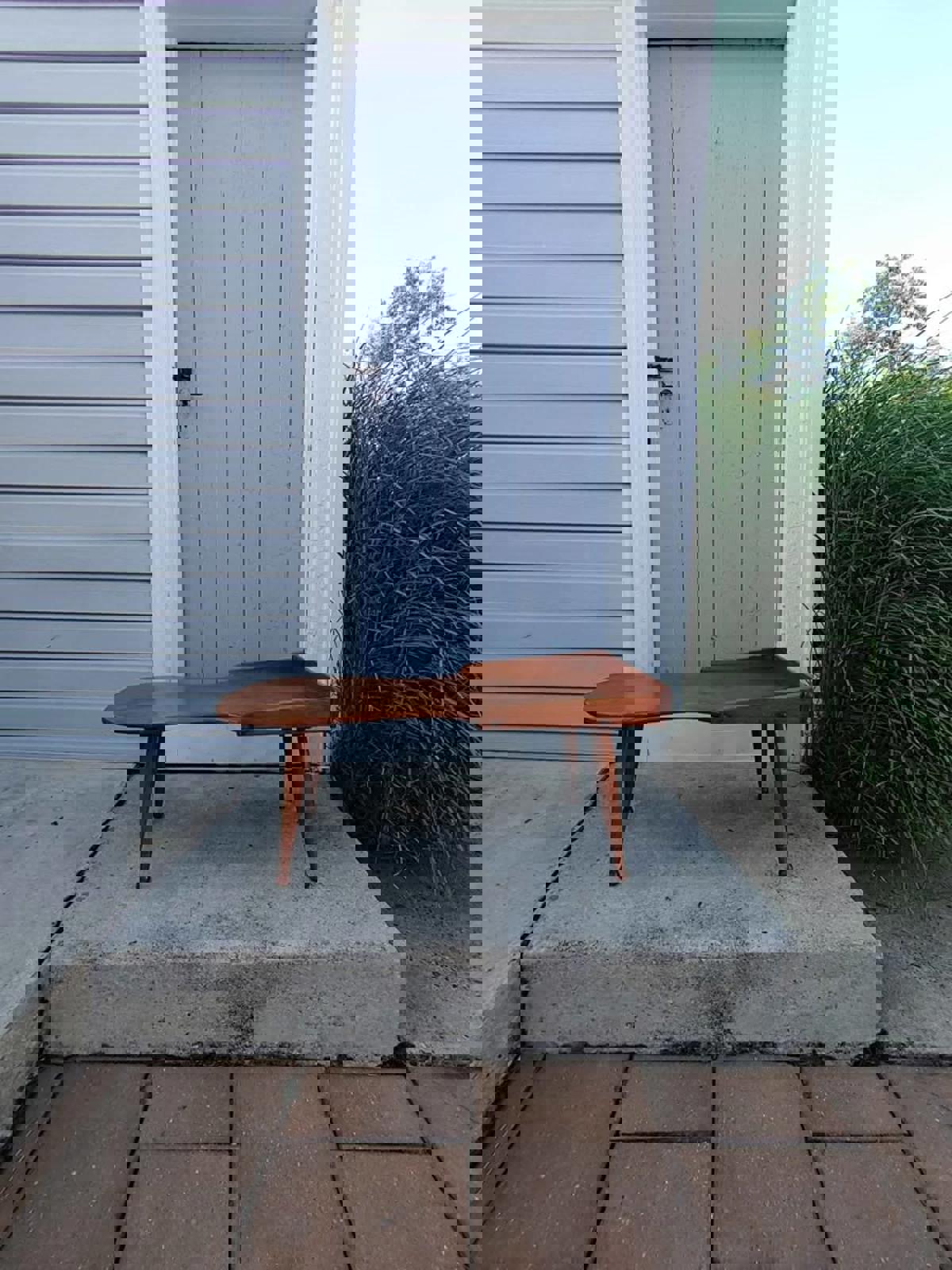 Mid-Century Cobbler Bench Style Solid Maple Coffee Table Circa 1960s