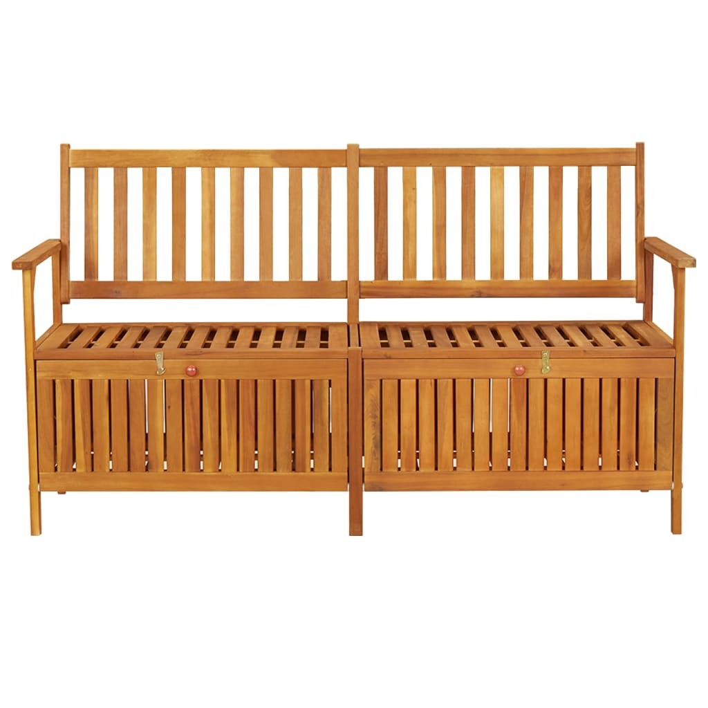 Storage Bench Solid Wood Acacia