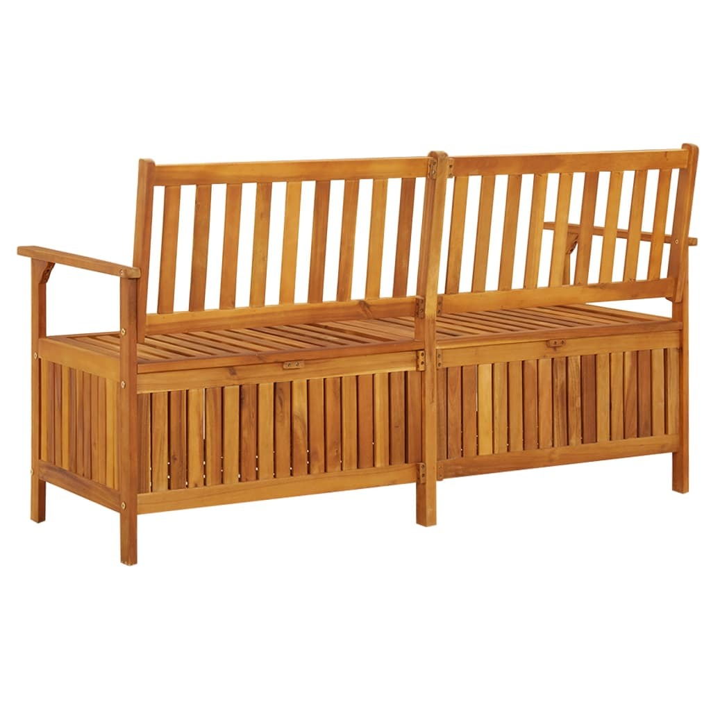 Storage Bench Solid Wood Acacia