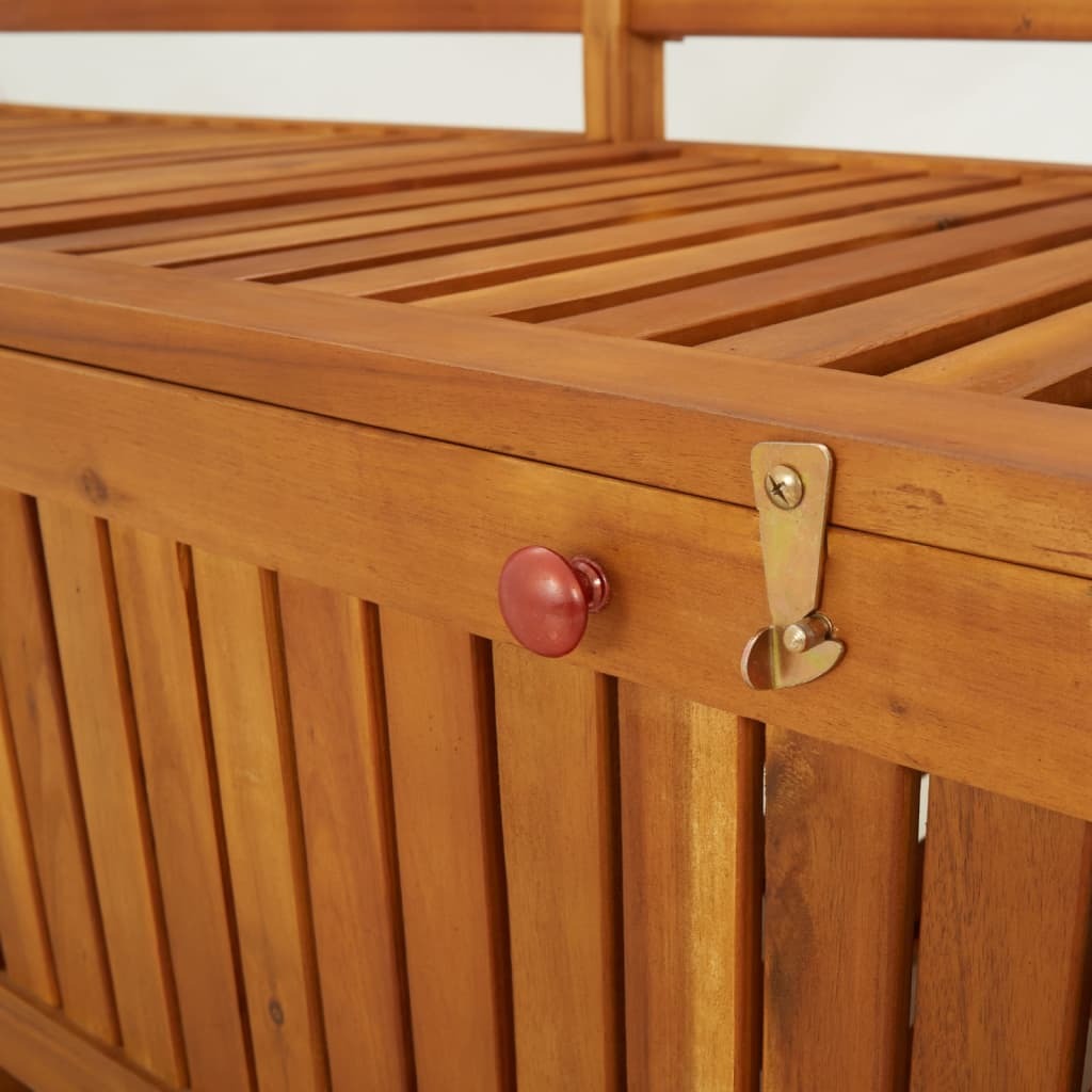 Storage Bench Solid Wood Acacia