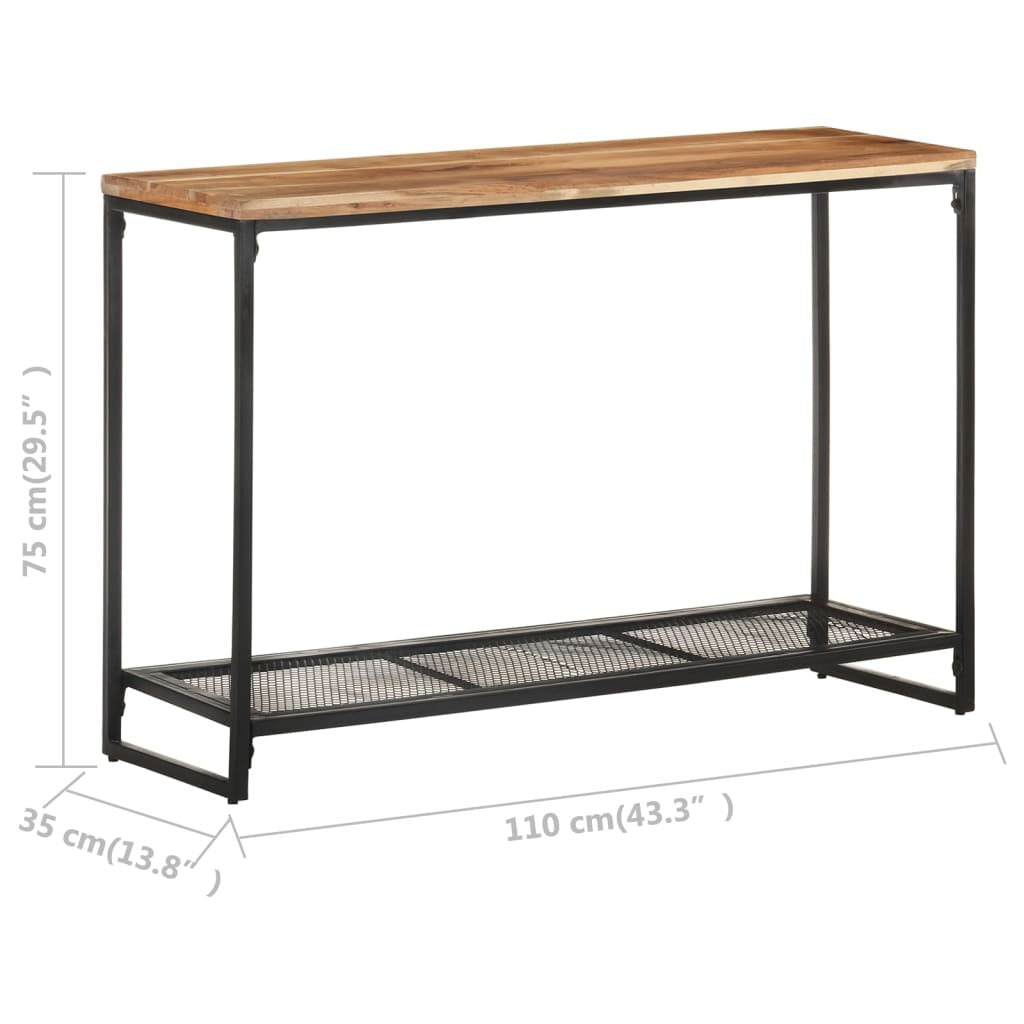 Console Table Solid Acacia Wood