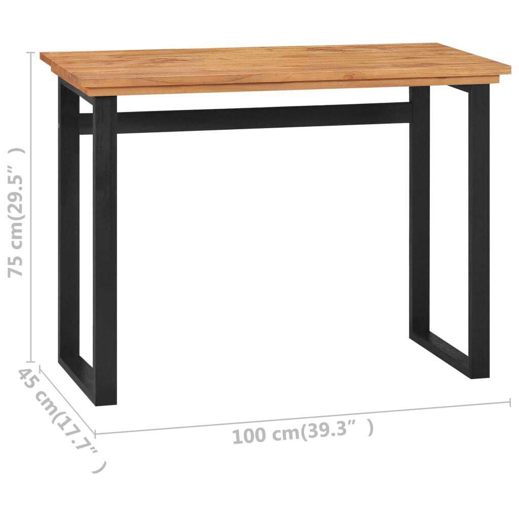 Desk 39.4"x17.7"x29.5" Solid Teak Wood