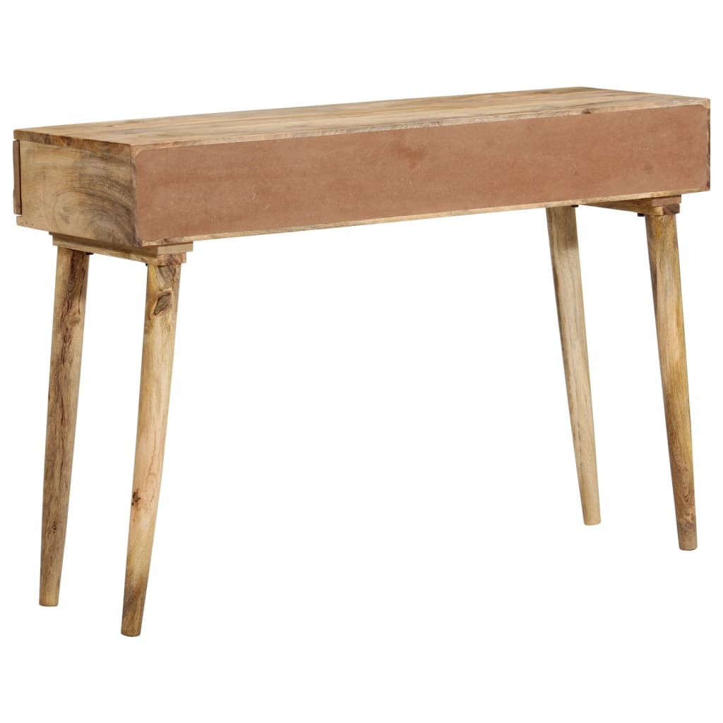 Solid Mango Wood Console Table With Drawers