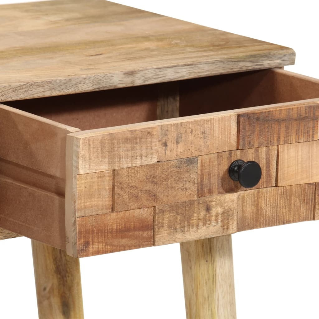 Solid Mango Wood Console Table With Drawers