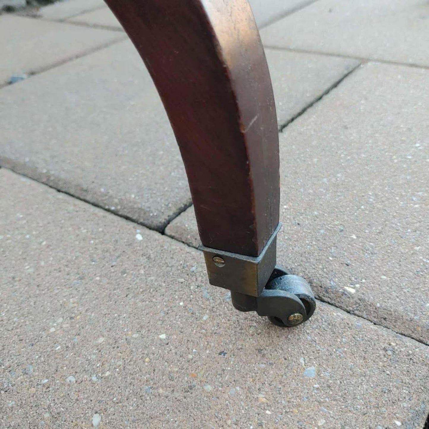 Vintage Mahogany Wood Tiered Side Table