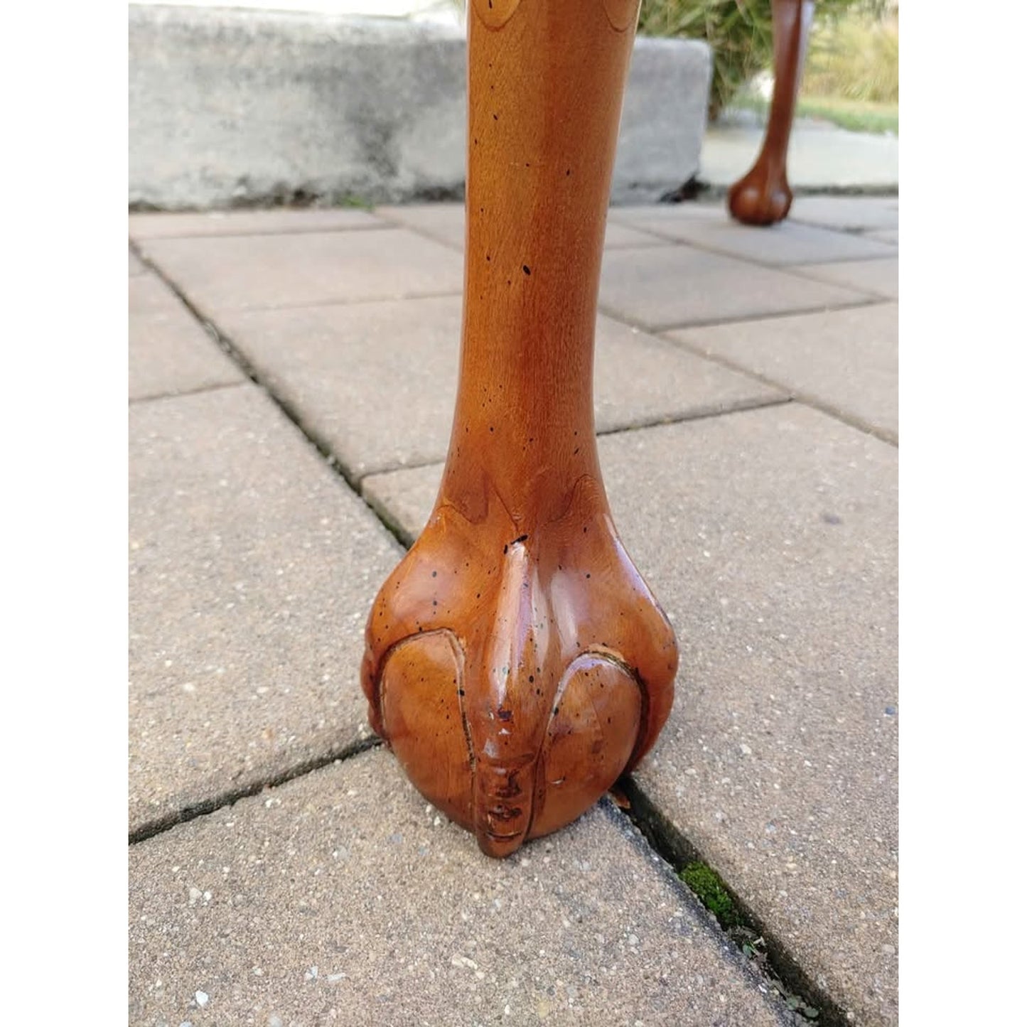 Vintage Cherry 4 Drawer Lowboy Entry Table