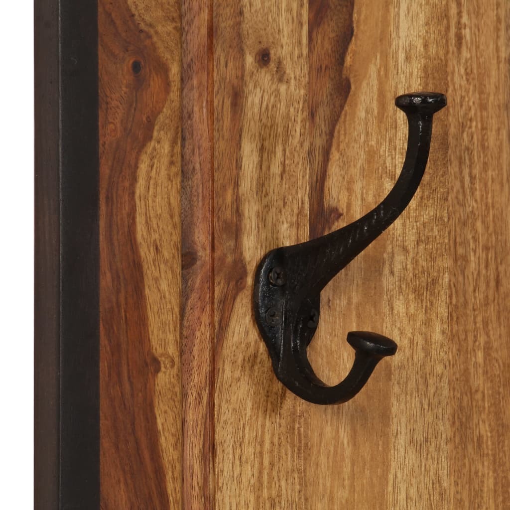 Coat Racks 2 pcs Solid Sheesham Wood