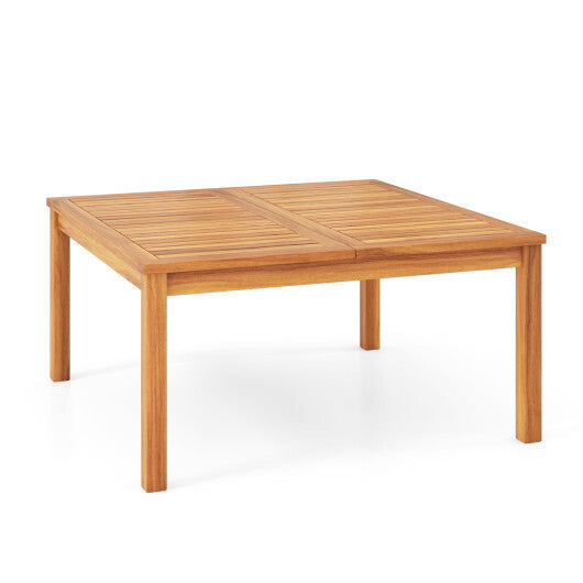 Patio Solid Acacia Wood Coffee Table Side Table