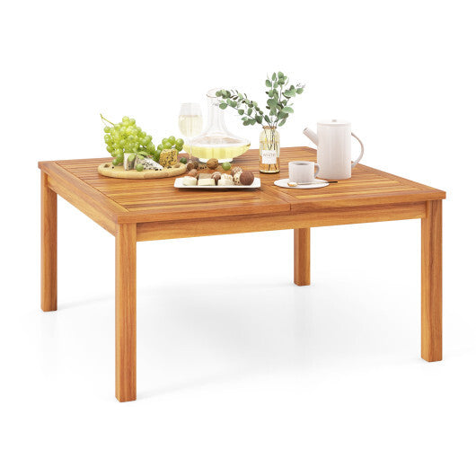 Patio Solid Acacia Wood Coffee Table Side Table