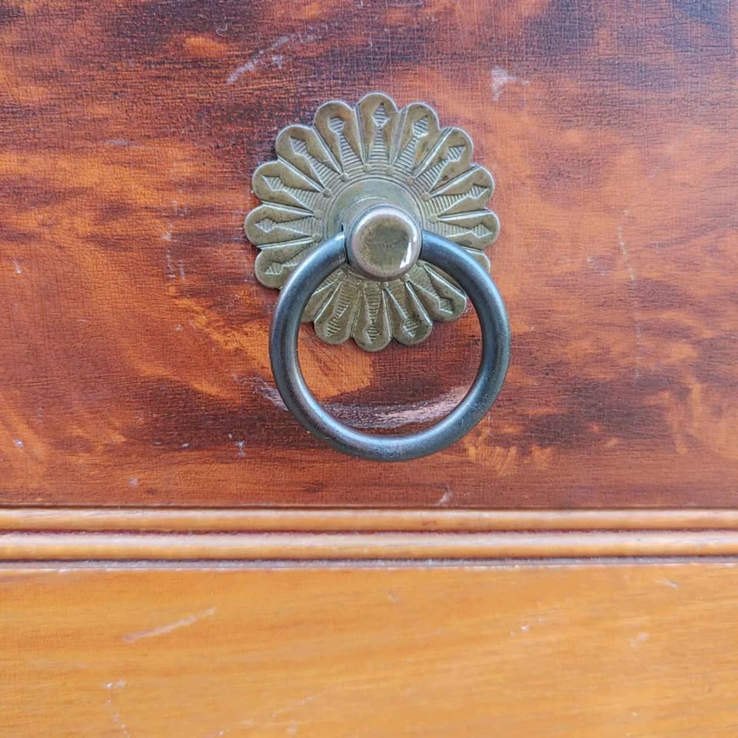 Antique Victorian Cherry Wide Chest of Drawers Dresser Server Circa 1890