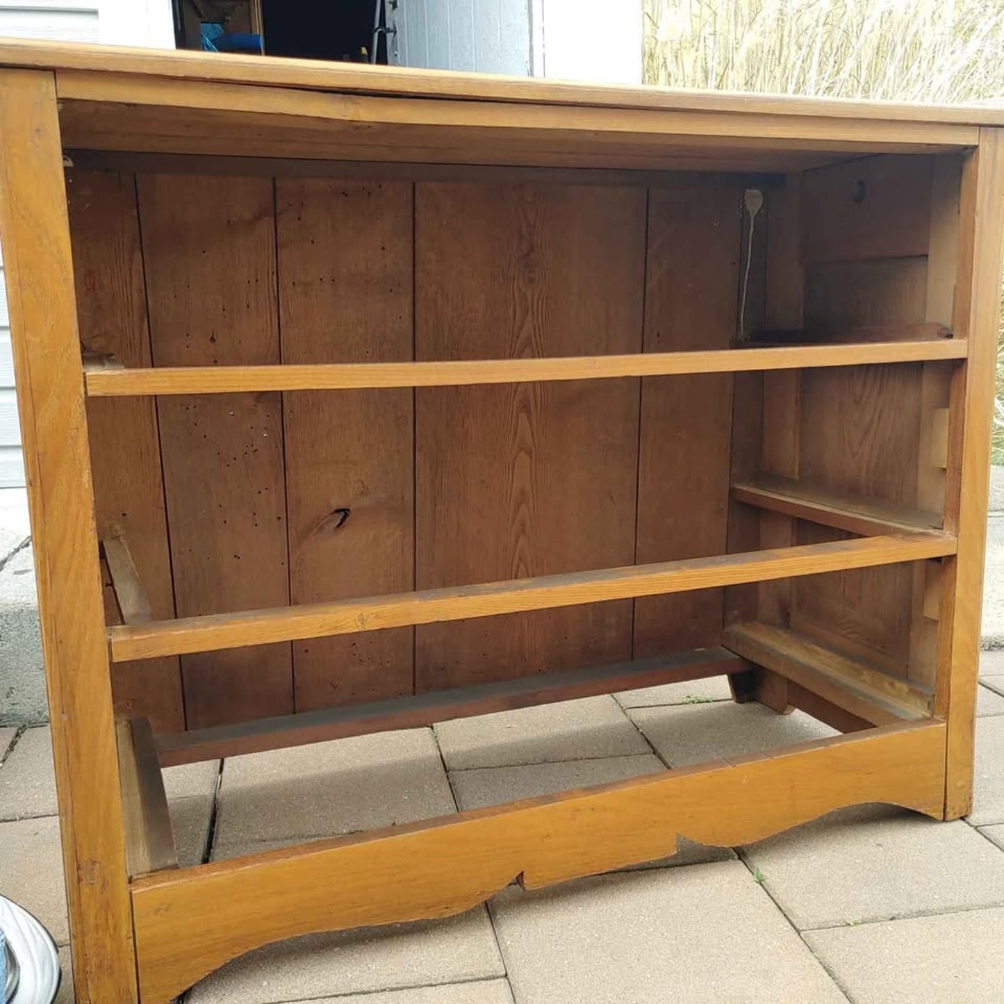 Antique Victorian Cherry Wide Chest of Drawers Dresser Server Circa 1890