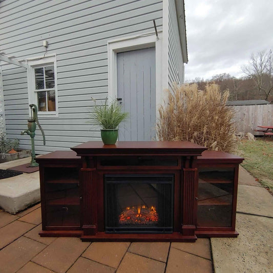 Electric Fireplace and Media Center with Storage by Pottery Barn