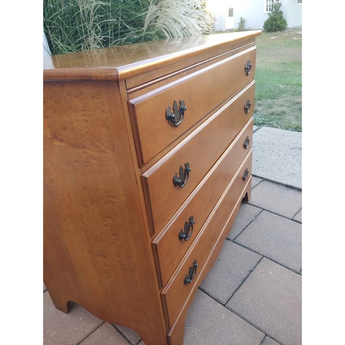 Hard Rock Maple 4 Drawer Wide Dresser