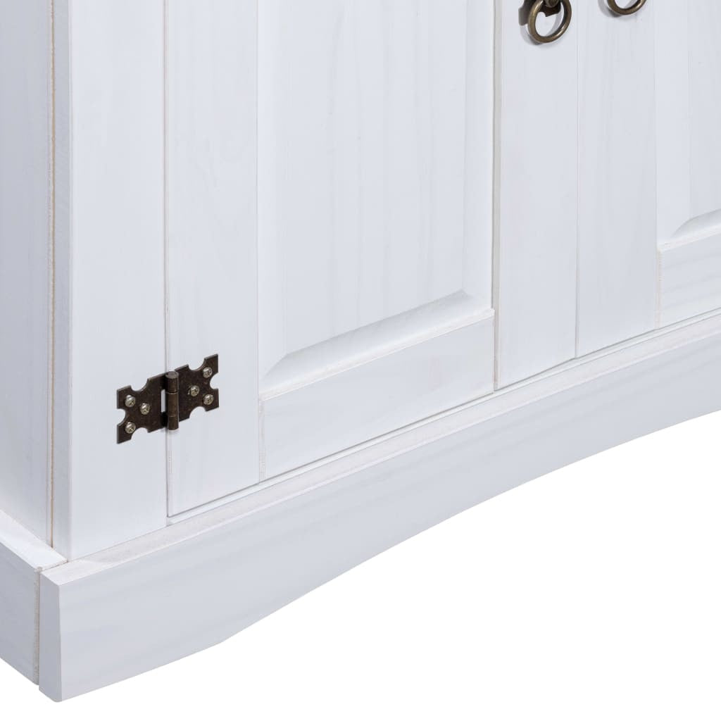 Rustic Pine Cupboard Corona Range White