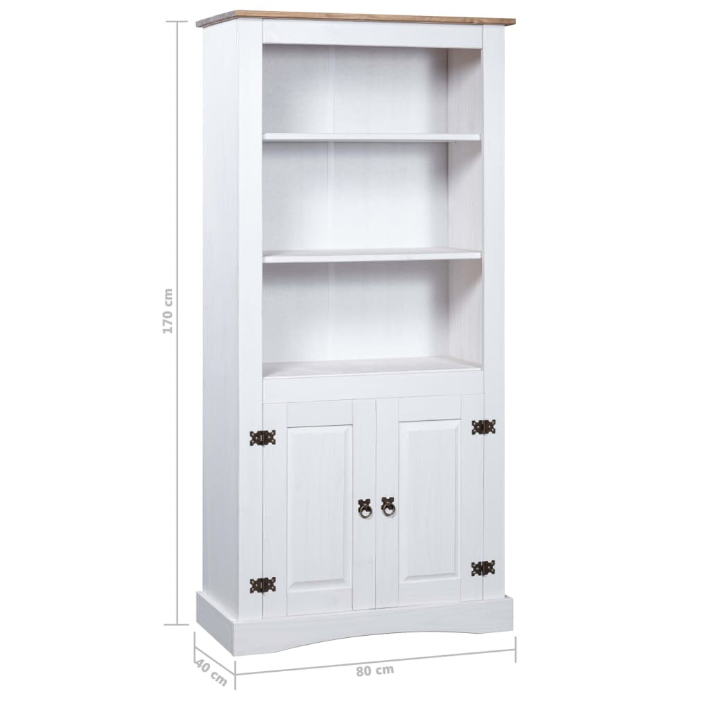 Rustic Pine Cupboard Corona Range White